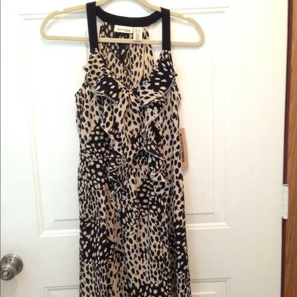 DKNY Jeans Petite Animal Print Dress NWT - Picture 2 of 7